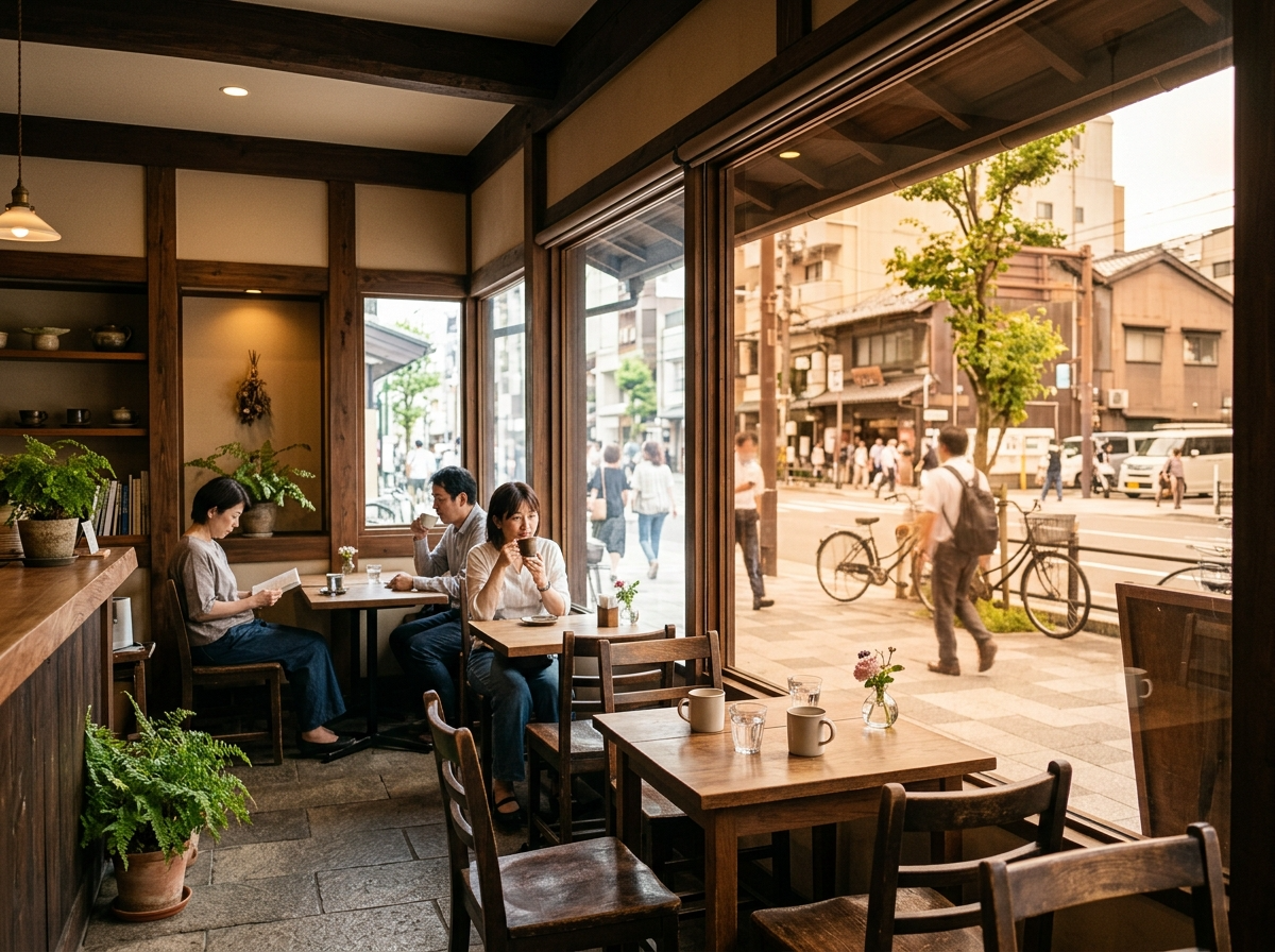 遮熱フィルム施工　カフェ・飲食店の西日対策
