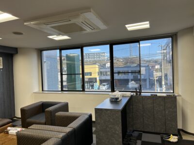 HARU工房いちまる｜GLAFIL遮熱フィルムRSP15施工後のクリアな視界