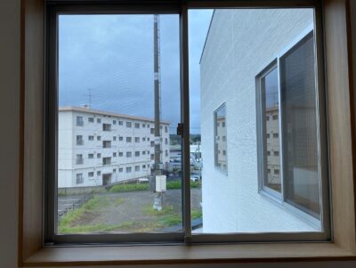 目隠しフィルム・防犯フィルム 施工ビフォーアフター 大分市